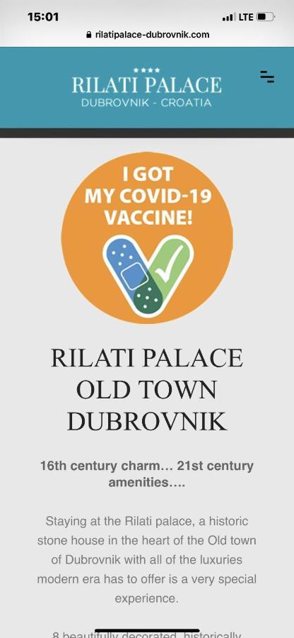 דוברובניק Rilati Old Town Palace 4 מראה חיצוני תמונה